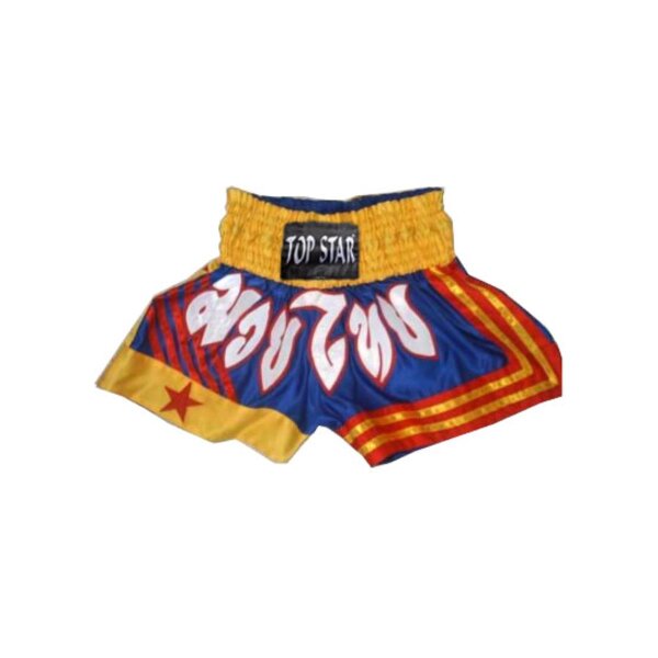 Thai-Box Shorts, yellow/blue/red.