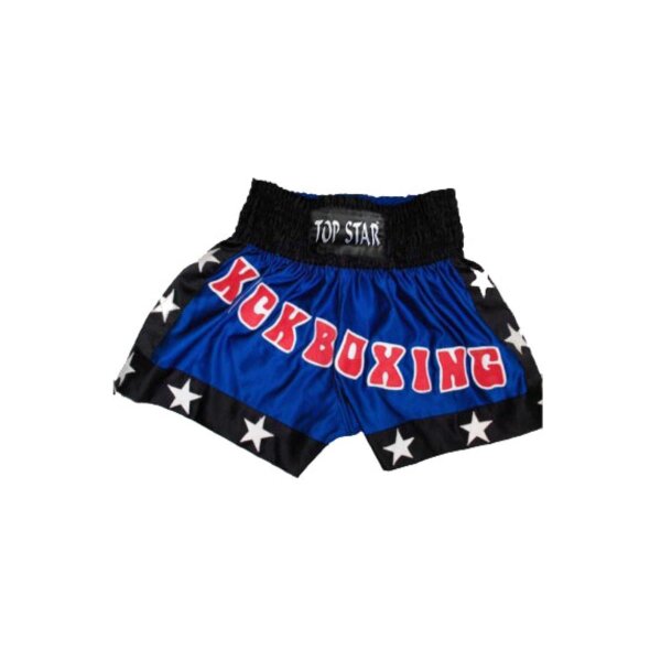 Kick-Thai boxing shorts, blue/black/white