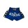 Thai-Box Shorts, blau/schwarz/weiß