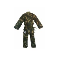 Karate Anzug, Woodland-Camouflage, 10oz, 140 cm