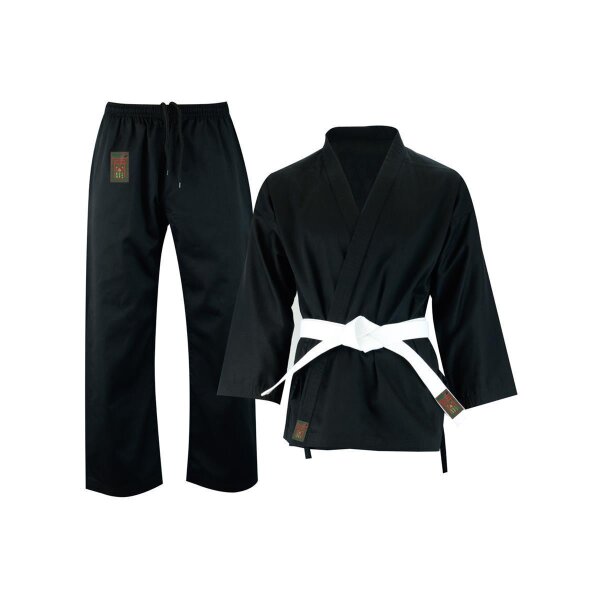 Karate Anzug, schwarz, DELUXE, 120cm