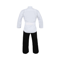 Karate Anzug, weiß/schwarz, 130cm