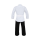 Karate Anzug, weiß/schwarz, 190cm