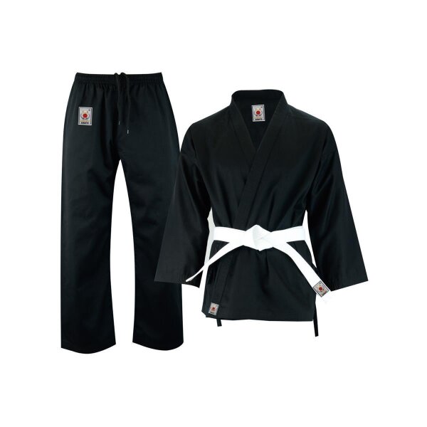 Karate Anzug, schwarz, 12oz, KUMITE, 180cm