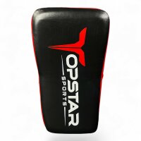 Arm Mitt, schwarz/rot, Leder, gekrümmt, THAI-Modell