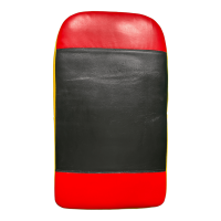 Schlagpolster, gelb/rot/schwarz, Leder, MAKIWARA