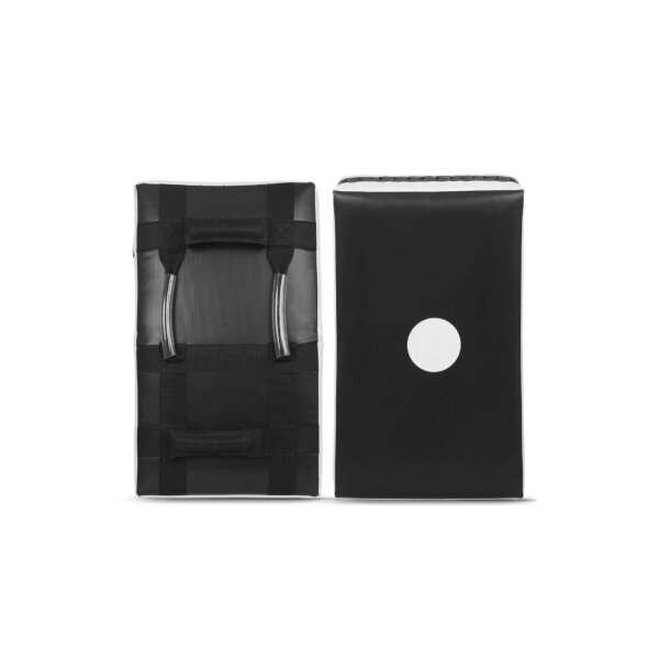 Schlagpolster, schwarz/weiß, Kunstleder/Vinyl, gekrümmt