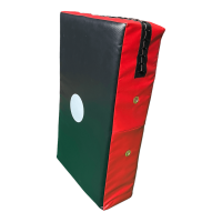 Schlagpolster, schwarz/rot, Kunstleder/Vinyl