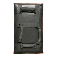 Schlagpolster, schwarz/rot, Kunstleder/Vinyl