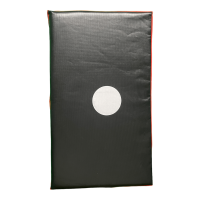 Schlagpolster, schwarz/rot, Kunstleder/Vinyl