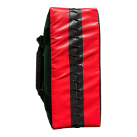 Schlagpolster, schwarz/rot, Kunstleder/Vinyl