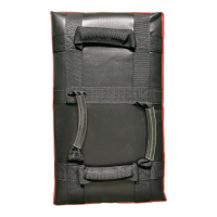 Schlagpolster, schwarz/rot, Kunstleder/Vinyl