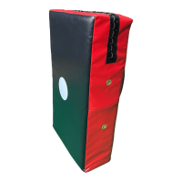 Schlagpolster, schwarz/rot, Kunstleder/Vinyl