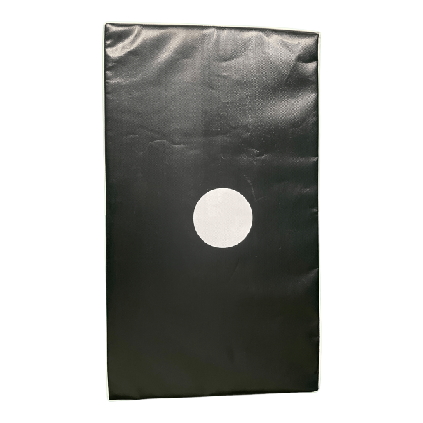 Schlagpolster, schwarz/weiß, Kunstleder/Vinyl