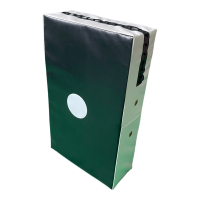 Schlagpolster, schwarz/weiß, Kunstleder/Vinyl