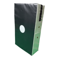 Schlagpolster, schwarz/weiß, Kunstleder/Vinyl