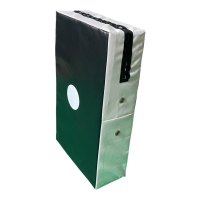 Schlagpolster, schwarz/weiß, Kunstleder/Vinyl