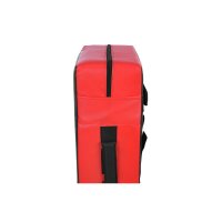 Schlagpolster XXL, schwarz/rot, Kunstleder/Vinyl, dicke...