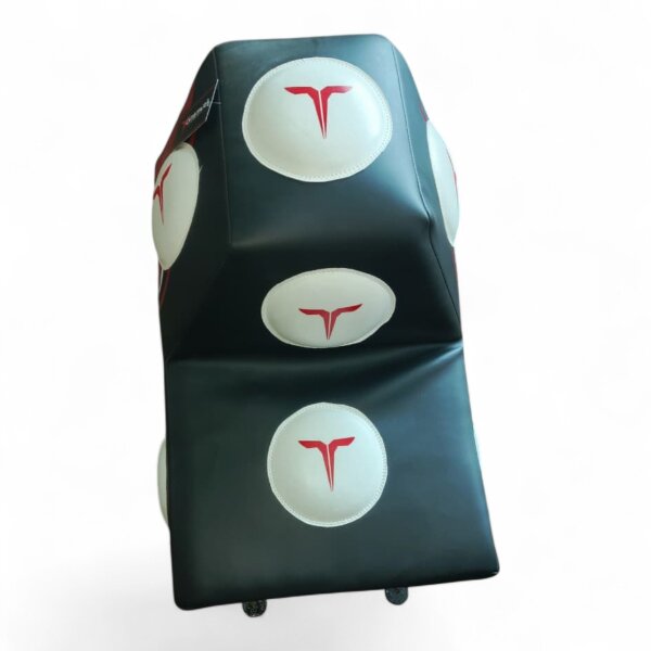 Wandschlagpolster, schwarz/weiß, PU, 60x40x25cm