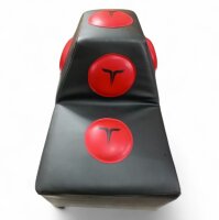 Wandschlagpolster, schwarz/rot, PU, 60x40x25cm