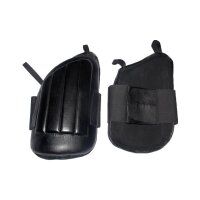 LowKickPad, schwarz, Kunstleder, abgesteppt