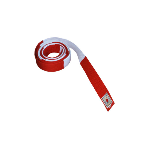 Meister Gürtel, rot/weiß, YOSEIKAN