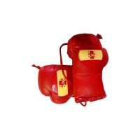 Mini Boxhandschuhe, rot, Spanien Flagge