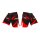 MMA Shorts, schwarz/rot, 100% Taslan