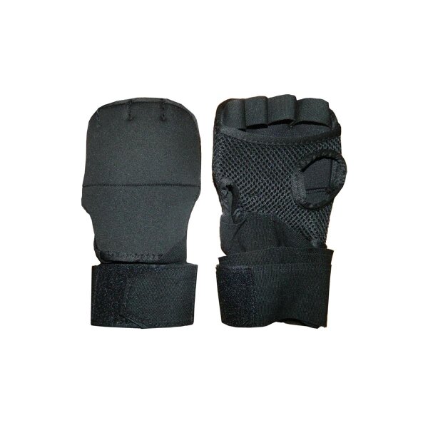 Punching Mitts, schwarz, Gelfüllung, m. Bandage ca. 200cm