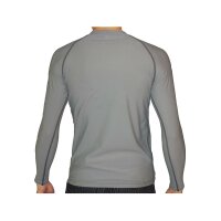 Rash Guard, grau/schwarz, long-sleeved