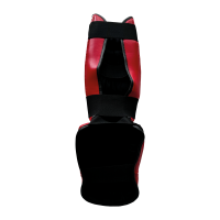 Schienbein-Spannschoner, rot, Kunstleder