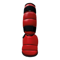 Schienbein-Spannschoner, rot, Kunstleder