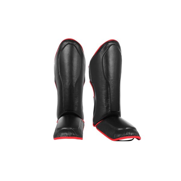 Schienbein-Spannschoner, KING, schwarz, Leder