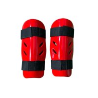 Schienbein-/Unterarmschoner, rot, tauchlackiert, CE