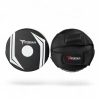 Handpratze, schwarz/weiß, Kunstleder, m. Griffsteg,...