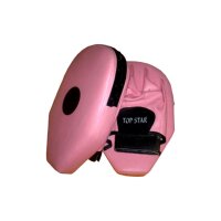 Handpratze, pink, Kunstleder, Schlupfhandschuh, oval