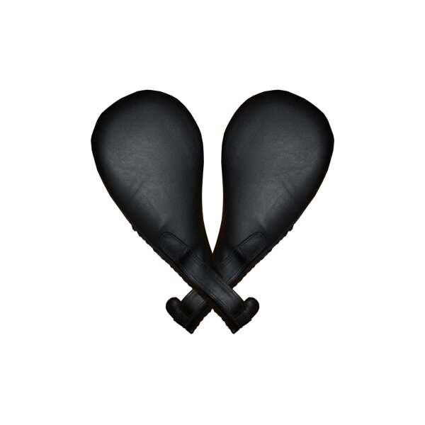 Taekwondo Single Mitt, schwarz, PU, weich