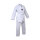 Taekwondo Anzug, weiß, Mischgewebe, m. Druck, 140cm