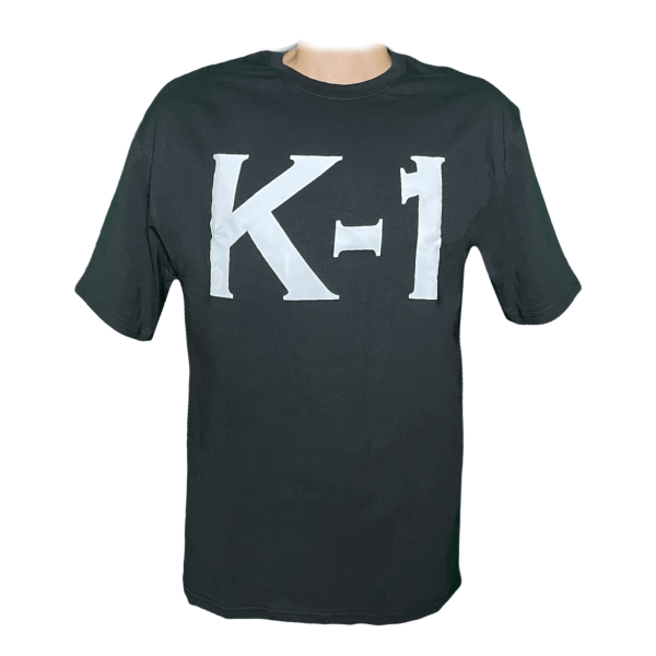 T-Shirt, schwarz, > 200g, mit K-1 Druck, Gr. S