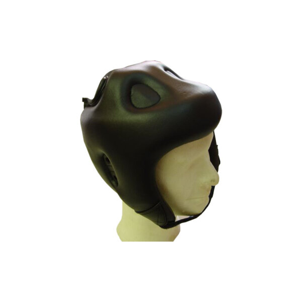 Kopfschutz, schwarz, Kunstleder, Gussform