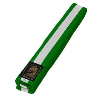 Budo Gürtel, grün/weiß/grün