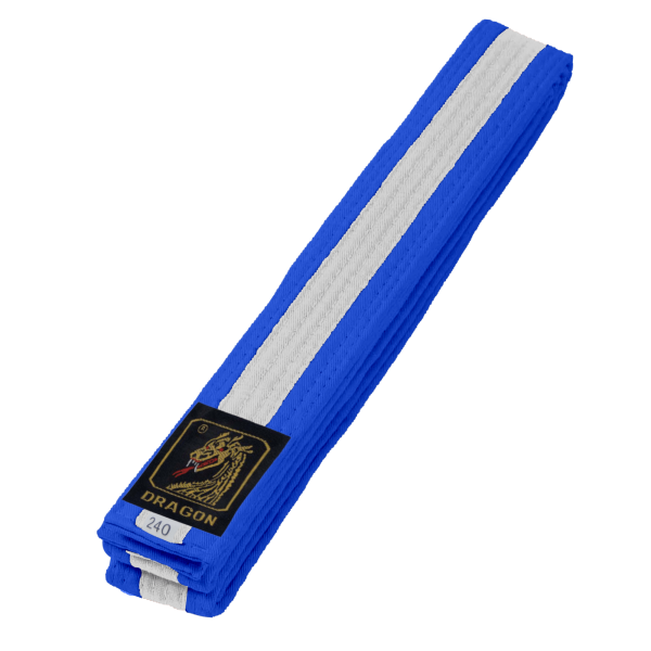 Budo Gürtel, blau/weiß/blau