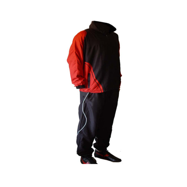 Tracksuit, black/red, KDR MODEL
