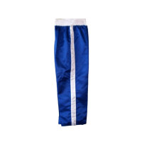 Kick-Box Hose, blau, 100% Satin