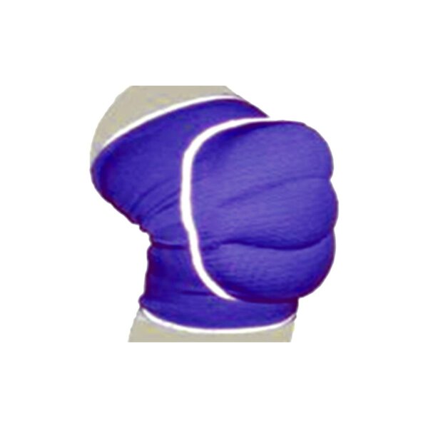 Knieschoner, blau, oval abgesteppt