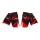 MMA Shorts, schwarz/rot, 100% Taslan