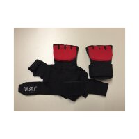 Punching Mitts, schwarz/rot, Gelfüllung, m. Bandage