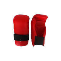 Semi-Kontakt Handschützer, rot, PU, OPEN HAND