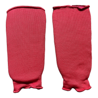 Schienbeinschoner, rot, Elastikgewebe