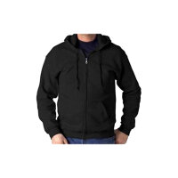 Kapuzen-Pulloverjacke, schwarz